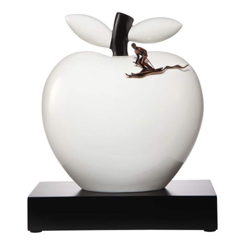 Goebel Dekoobjekt APFELFIGUR ART & APPLE STUDIO 8, Adventure and Freedom