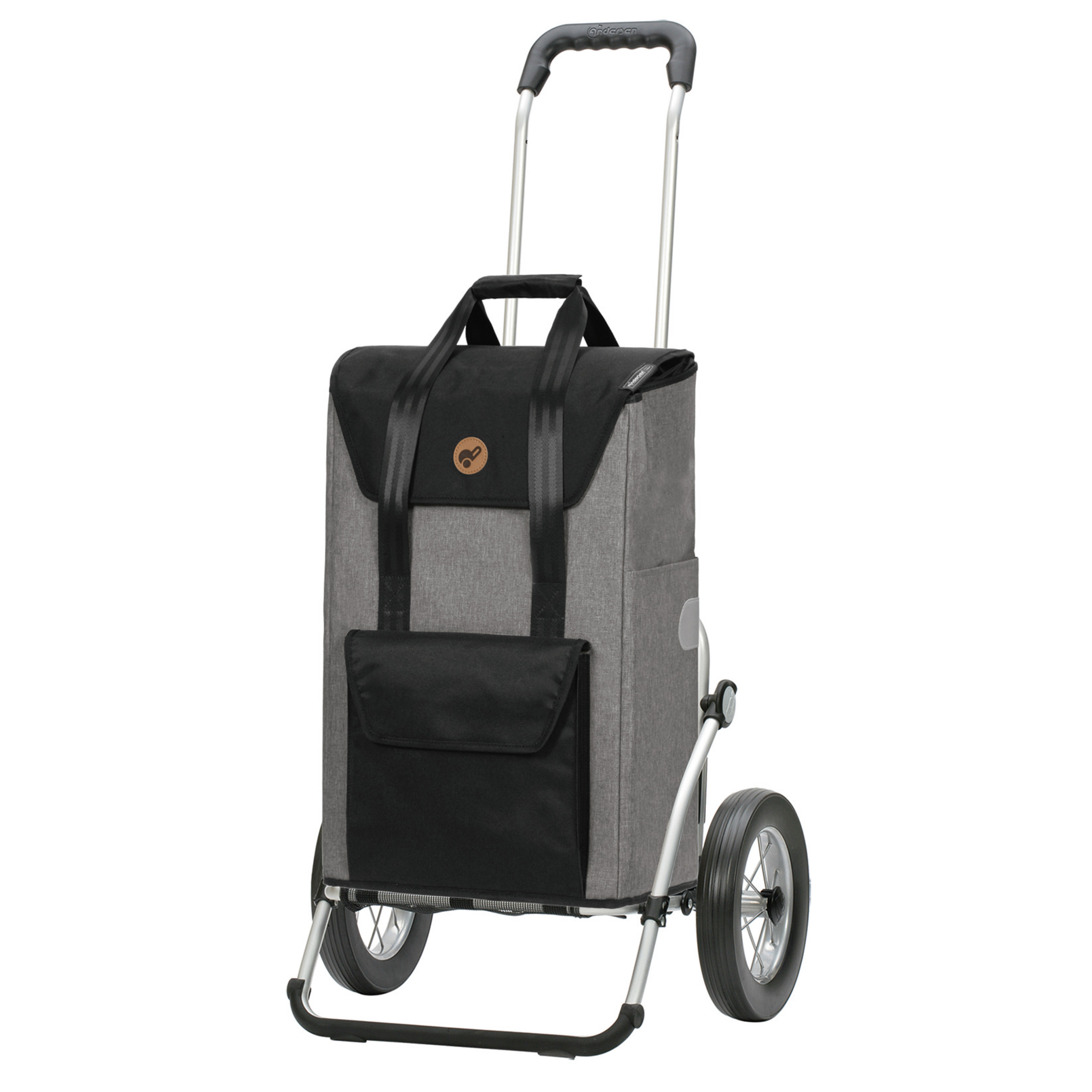 Andersen Royal Shopper mit Tasche Senta 2.0 in Grau oder Schwarz, Metallspeichenrad