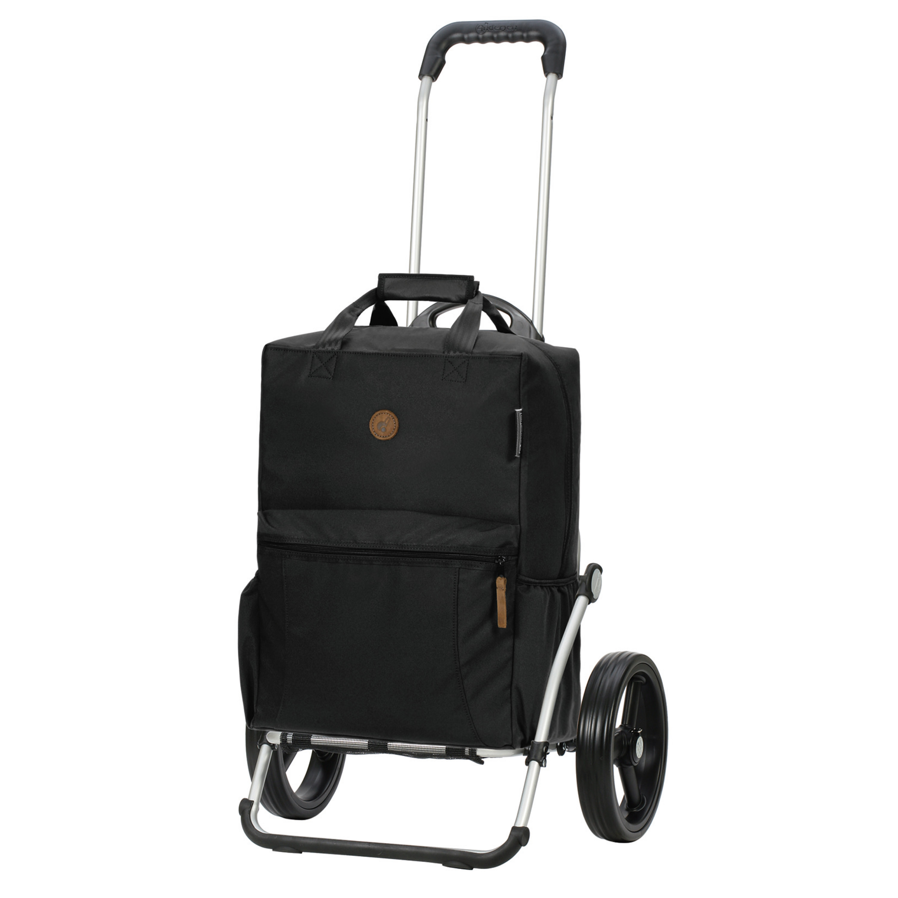 Andersen Royal Shopper mit Tasche Carl in Schwarz, 3 Speichenrad 